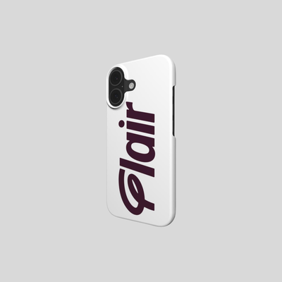 IPHONE 17 SNAP CASE WHITE WITH BLACK FLAIR
