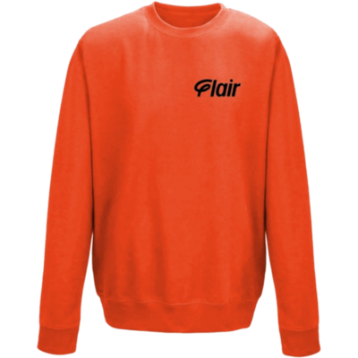 Flair Sweatshirt with Black Flair Logo - Burnt Orange - Mens