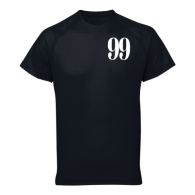 Flair TriDri Performance T-Shirt with White Large 99 - Black - Mens