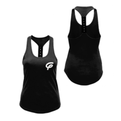 WOMENS TRIDRI PERFORMANCE STRAP BACK VEST - BLACK - Adult