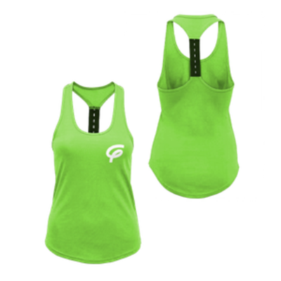 WOMENS TRIDRI PERFORMANCE STRAP BACK VEST - GREEN - Adult