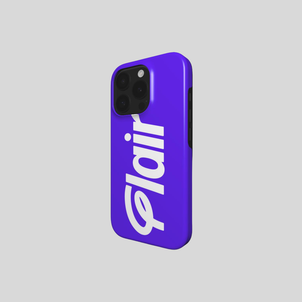 IPHONE 13 TOUGH CASE PURPLE WITH WHITE FLAIR