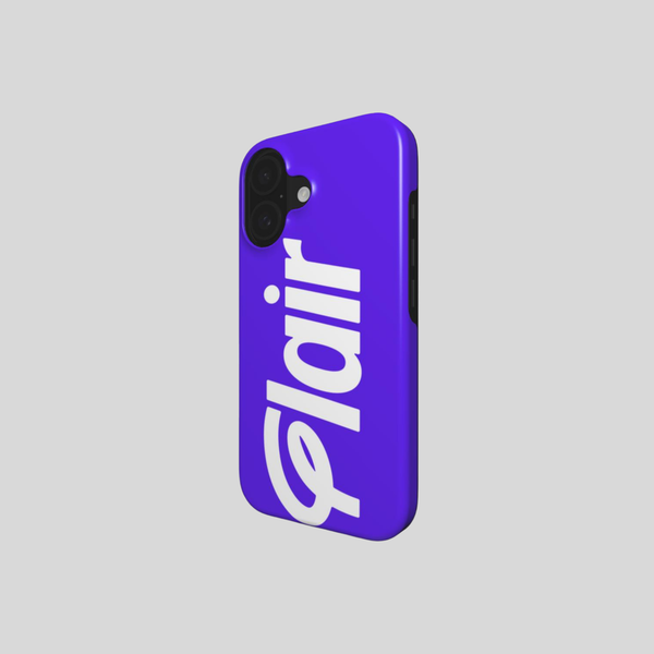 IPHONE 16 TOUGH CASE PURPLE WITH WHITE FLAIR