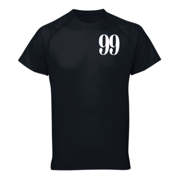 Flair TriDri Performance T-Shirt with White Large 99 - Black - Mens