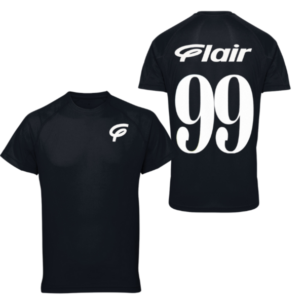 Flair TriDri Performance T-Shirt with White F with Flair 99 - Navy - Mens