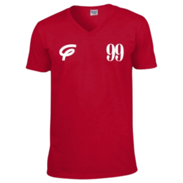 Flair TriDri Panelled Tech T-Shirt with White F and 99 - Red - Mens