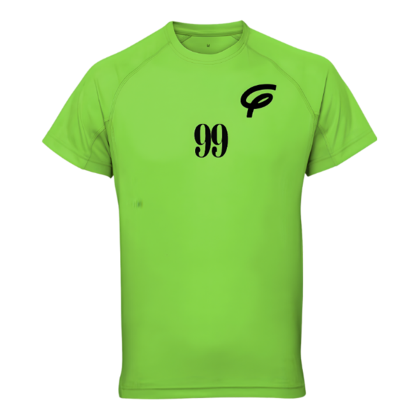 Flair TriDri Recycled Performance T-Shirt with Black F and 99 - Green - Mens