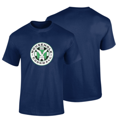 Mens Mousehole Cornwall T Shirt - Navy