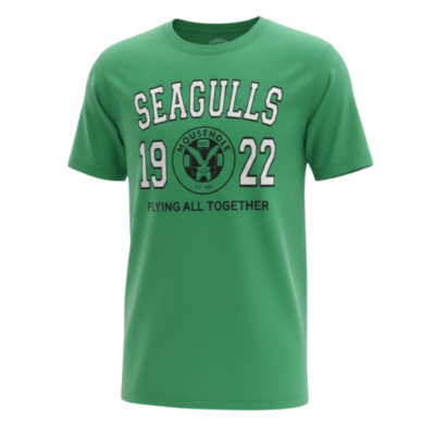 Mens Seagulls 1922 T Shirt Irish Green