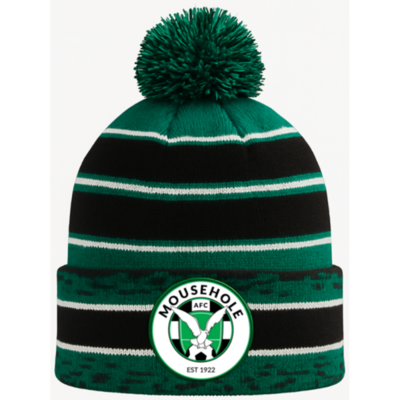 Hooped Bobble Hat Adult