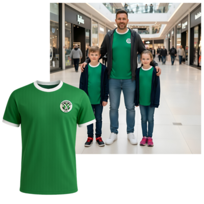 Junior Shadow Stripe T Shirt Green