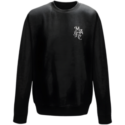 Mens MAFC Crest Sweatshirt - Black - Adult