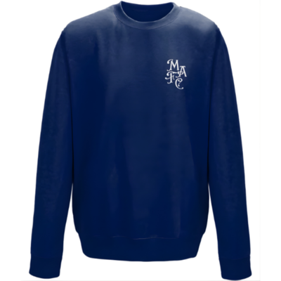 Mens MAFC Crest Sweatshirt - Navy - Adult