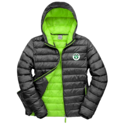 Mens Padded Jacket - Black/Lime
