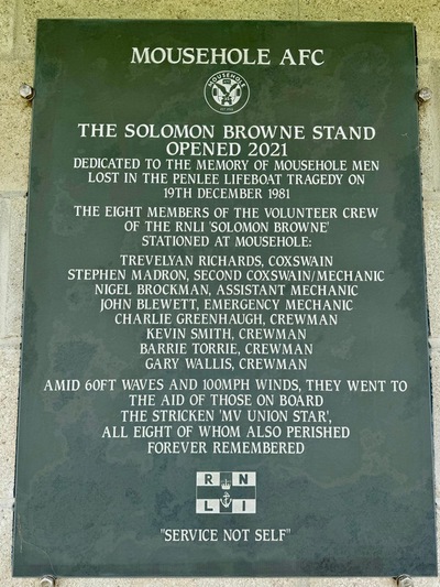 Personalised Plaque on the Solomon Browne Wall
