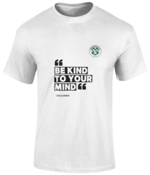 Mens Be Kind To Your Mind T Shirt - White