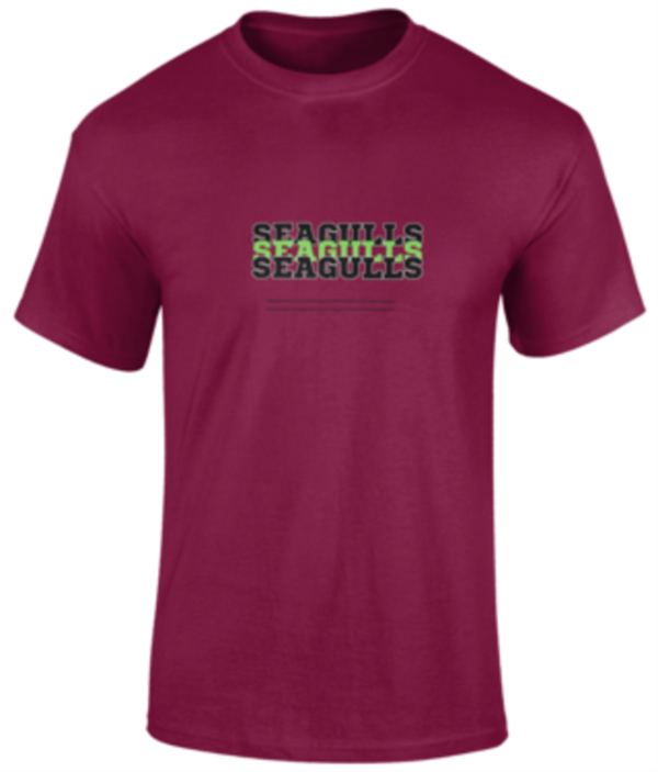Junior Triple Seaguls T Shirt - Red