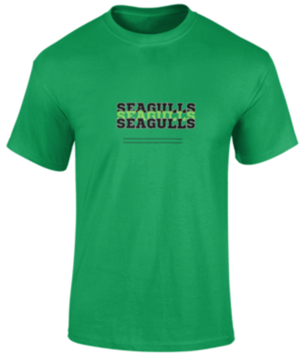 Junior Triple Seaguls T Shirt - Green