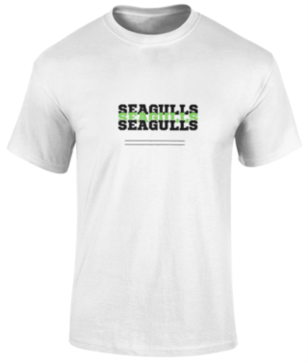 Junior Triple Seaguls T Shirt - White