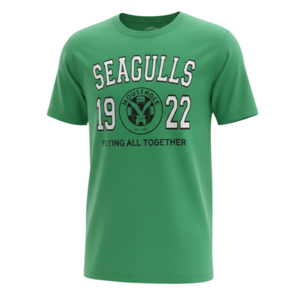 Mens Seagulls 1922 T Shirt Irish Green