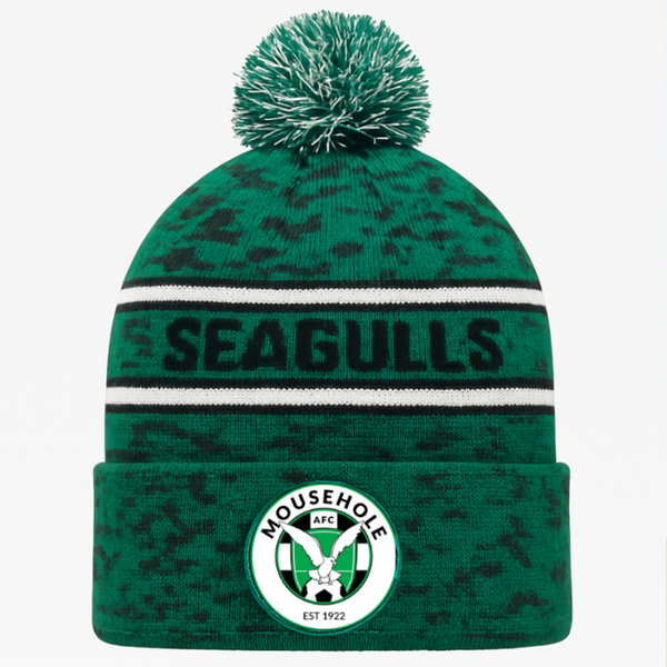 Seagulls Bobble Hat Green Adult