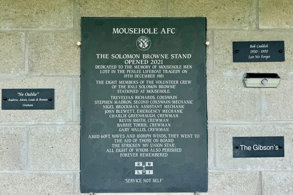Personalised Plaque on the Solomon Browne Wall
