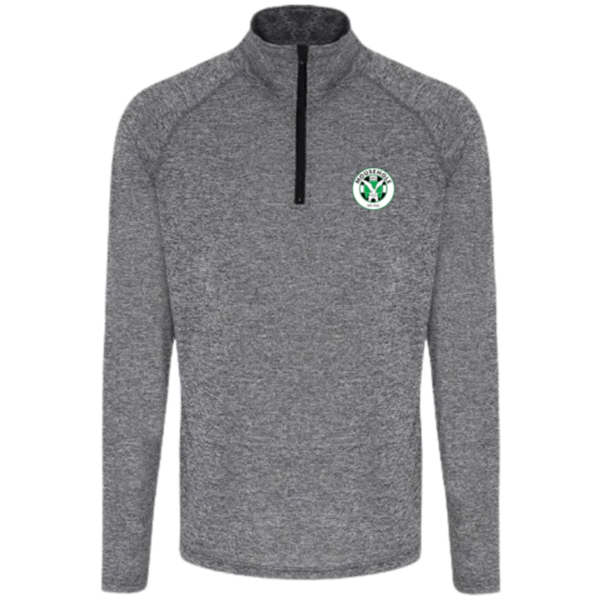 Mens TriDri Performance 1/4 Zip Top - Black/Black