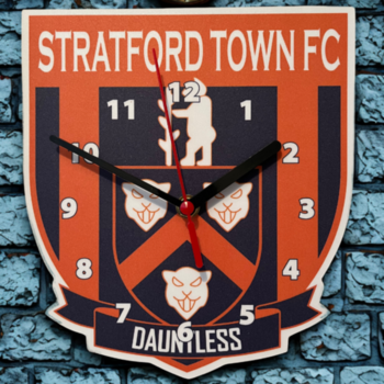 Hand Made Wooden Crest Clock