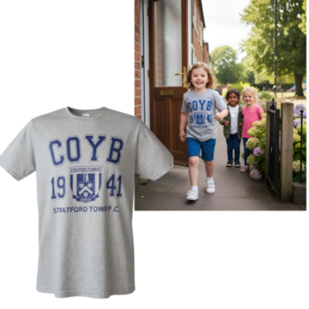 Junior COYB T Shirt Grey Marl