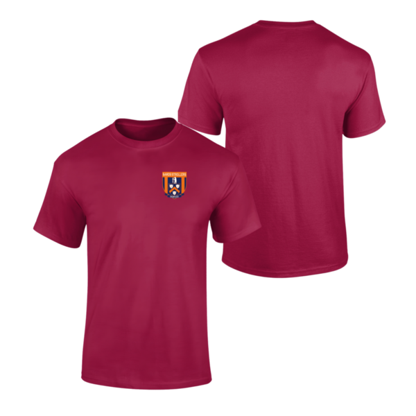 Mens Strollers Crest T Shirt - Cherry Red