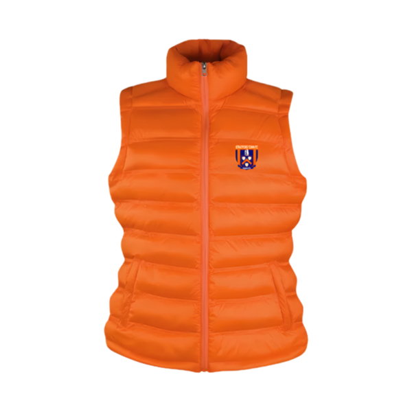 Womens Padded Gillet - Orange