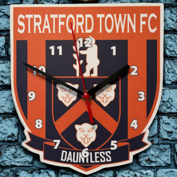 Hand Made Wooden Crest Clock