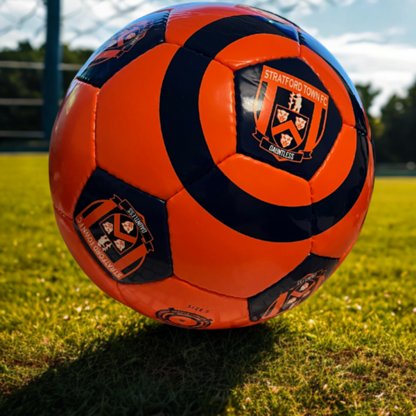 Crest Football Orange Size 5