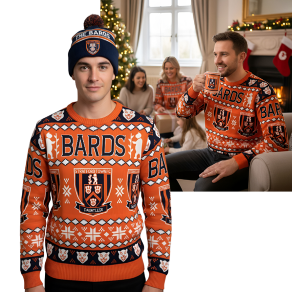 Mens Christmas Jumper Orange