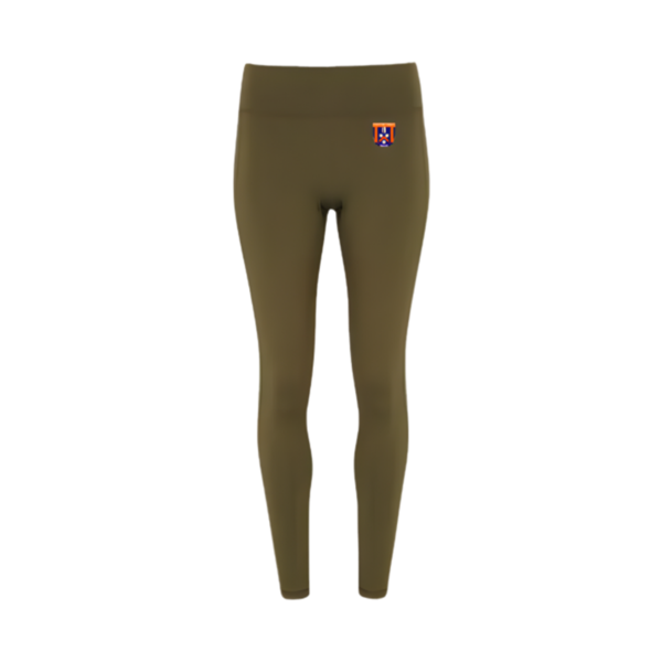 Womens Performance Leggings - Olive